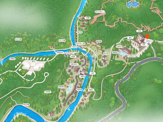黎川结合景区手绘地图智慧导览和720全景技术，可以让景区更加“动”起来，为游客提供更加身临其境的导览体验。